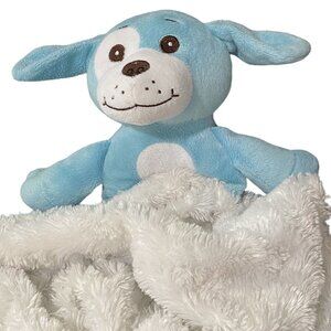 Kinder Keepsakes Plush‎ Puppy Dog Lovey 29" Blue Soft Eyes Security Blanket